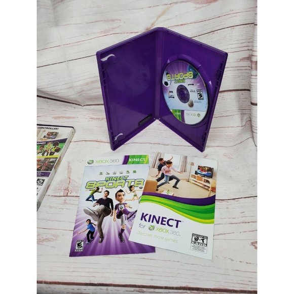 Lot Of 2 Xbox 360 Live Kinect Adventures And Sports Video Game Bundle - Picture 12 of 12